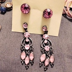 Boho Vintage Y2K Statement Earrings Hoop Stud Lot Jewelry Bundle