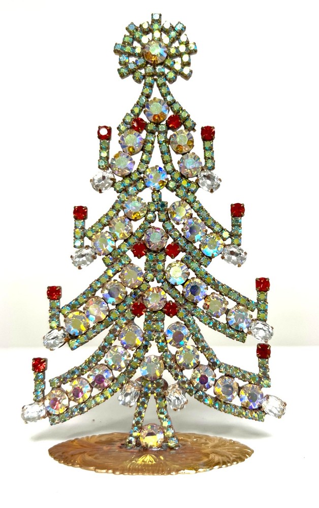 A NICE CHRISTMAS TREE rich in STONES, SIGNATURE HUSAR.D k-206