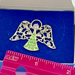 Avon 2008 August Birthstone Heavenly Angel Brooch IOB