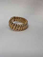 Vintage Marine Logo On Heart Expandable Sweetheart Bracelet Gold Tone