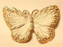 Signed Napier Brooches Pins Lot of 5 Gold Tone & White Vintage