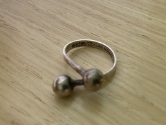Sterling Silver MCM Scandinavian Norway Vintage Adjustable Ring