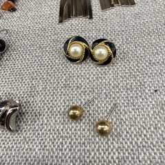 Vintage Earring Lot Clip Ons Pierced Screw Back Dangle Hoops Marino 15 Pair