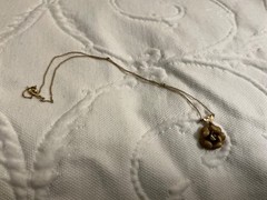 1/20 14K Gold-filled Rose Pendant w/ Necklace 4.75g