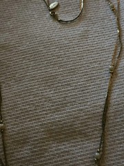 Vintage Double Strand Goldtone Necklace, Medici,around 10inch Each Side 20inch