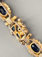 Vintage Verified JULIANA D&E Blue Two Toned Brooch/Pendant Bracelet Earring Set