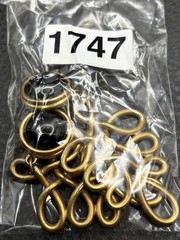Vintage Huge 80s Runway Dangle Gold Tone Black Filigree Loop Drop Clip Earrings