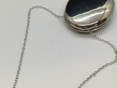 Vintage Stephen B. Perfume Locket And Chain From The 1970s