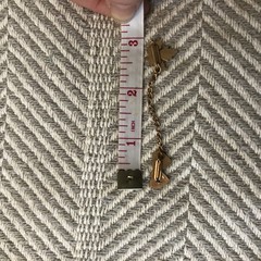 Vintage Chained Collar Tie Pins Maple Leaf Double Heart EUC