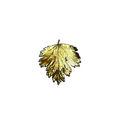 Leaf Brooch Pin Gold Tone Plated Maple Leaves Large & Small Rose Gold Gift