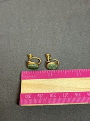 Vintage GOLD FILLED Non Pierced Earring Lot Clip On & Screw Back SIGNED JMS +