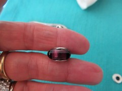 MURANO GLASS ITALY PURPLE STERLING BEAD BRACELET SLIDE FITS ALL BRACELETS