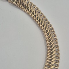 Vintage BB 12KGF Yellow Gold Filled Princess Link Chain Necklace Choker 56g 15″
