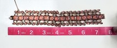 Schreiner Peach Pink Art Glass Bracelet “As Is” Matches Separate Necklace And