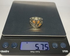VTG 925 Sterling Silver Spiny Oyster Wheeler Manufacturing Company Ring Sz 10