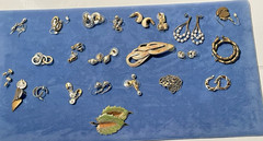 Vtg to Now Gold & Silver Tone Enameled Post Dangle Drop Earrings Lot 23 Pairs