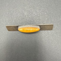 Vintage 835 Silver Signed Brooch Pin J64