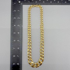 Vintage Chunky Chain Necklace Gold Tone 80s 16″