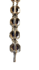 Antique amethyst and markasite bracelet ss links, byzantine design size 6 , 2.4g