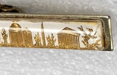 U.S. Capitol Cufflinks & Tie Bar Set Washington D.C. Gold Relief – Vintage