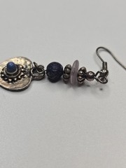 antique-style sterling silver heart Dangle earrings Women’s Jewelery