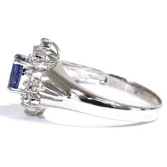 Sapphire Ring Platinum Japanese Vintage Estate Jewelry JEM00084