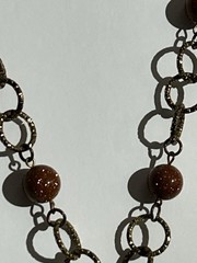 1960’s Boho Chic style Red Jasper Necklace & Earrings Retro Vintage
