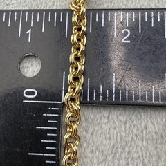 Vintage Monet Necklace Rolo Chain Gold Tone 28”