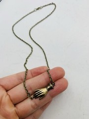 Vintage Style Victorian Elegant Ladies Cottagecore Dainty Hand 18 in Necklace