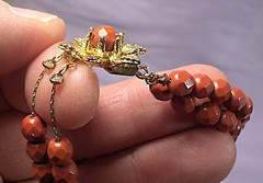 Double Strand ☆ Round Faceted ☆ Terracotta ☆ Glass Bead ☆ Necklace & Earrings
