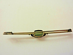 Vintage Silver Plate Markasite Pin
