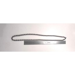 Vintage Sterling Silver 6mm Rope Chain Necklace 32 Inch Southwest Artisan Strand