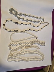 Vintage Faux Pearl Necklace Lot Mixed Styles Statement & Classic Costume Jewelry