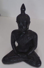 SEATED BUDDHA FIGURINE STATUE 4.5″ x 6″ 14 OZ j88cr V88CR CL88CR