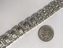 2.16 CTTW SI2 K Natural Diamond 14k White Gold Tennis Bracelet 62.7 G