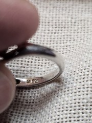 Vintage 925 Silver Ruby Cubic Zirconia Avon Heart Fashion Ring