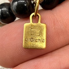 Vintage GiGi Chic Necklace Egyptian Revival Style Gold Tone Pendant 39 Inches