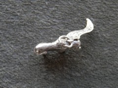 Buffalo Bison Yellowstone Vintage Sterling Silver Bracelet Charm Pendant 3.5g