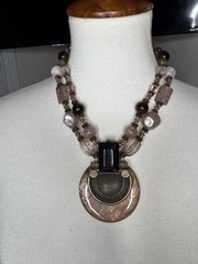 Vintage Anthony Alexander Natural Stone Statement Necklace