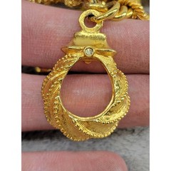 Jose & Maria Barrera Vintage 24K Gold Plated Multi-Charm Statement Bracelet