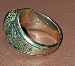Vintage ’58 St. Peter’s High School 10K Gold Class Ring Size 5.5 Monogram BMZ 7g
