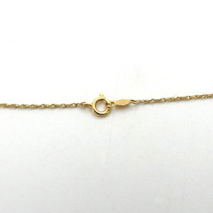 14k Gold Akoya Cream Pearl Pendant Necklace Vintage 15in Child 2gr