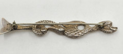 Vintage Peruzzi Boston Sterling Dolphin Bar Pin Brooch 3 1/8″ Long
