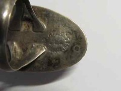 Sterling Silver Chrysocolla Green Gemstone Ring Signed JLL Guad.Jal.Mex Plata