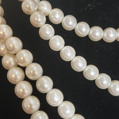 Necklaces TWO 18” Quality Faux Glass Pearl Beads. Very Good Color. Just Classic