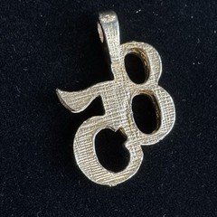Vintage 1985 Graduation Pendant Goldtone Retro 80s Reunion Birthday year