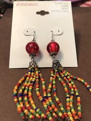 Vintage Xhilaration Beaded Dangling Earrings