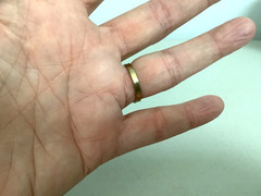 VTG/Antique Art Deco gold filled?rolled?red glass signet ring size 5.25 unsigned