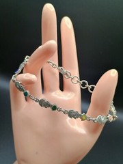 Unisex 950 Sterling Silver Tumi Bracelet from Pre-Columbian Culture
