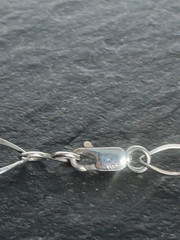 Vintage 925 Sterling Silver and Yellow Gold Vermeil Open-Link Necklace